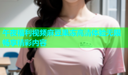 午夜福利视频麻豆果冻高清体验无限畅享精彩内容