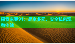 探索麻豆91：尽享多元，安全私密观看体验