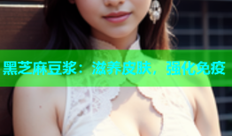 黑芝麻豆浆：滋养皮肤，强化免疫