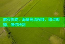 麻豆影院：海量高清视频，即点即播，懂你所需