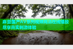 麻豆国产AV系列视频高清在线播放尽享真实刺激体验
