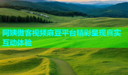 阿姨做客视频麻豆平台精彩呈现真实互动体验