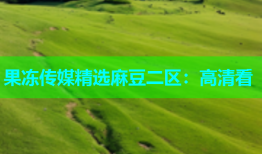果冻传媒精选麻豆二区：高清看