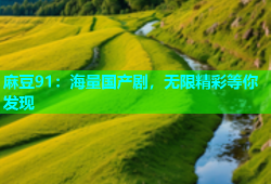 麻豆91：海量国产剧，无限精彩等你发现