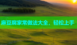 麻豆腐家常做法大全，轻松上手