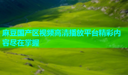 麻豆国产区视频高清播放平台精彩内容尽在掌握