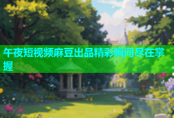 午夜短视频麻豆出品精彩瞬间尽在掌握