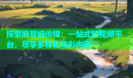 探索麻豆视传媒：一站式短视频平台，尽享多样化精彩内容