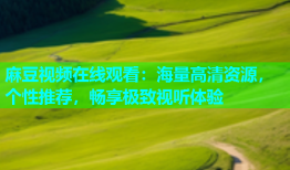 麻豆视频在线观看：海量高清资源，个性推荐，畅享极致视听体验