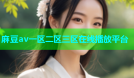 麻豆av一区二区三区在线播放平台