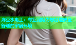 麻豆水电工：专业服务为您打造安全舒适的家居环境
