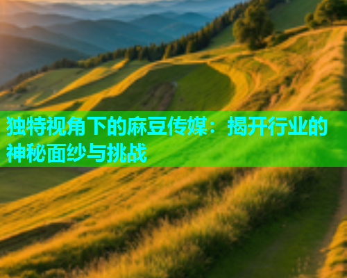 独特视角下的麻豆传媒:揭开行业的神秘面纱与挑战 独特视角下的麻豆传媒:揭开行业的神秘面纱与挑战