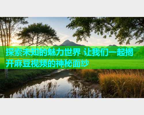探索未知的魅力世界 让我们一起揭开麻豆视频的神秘面纱