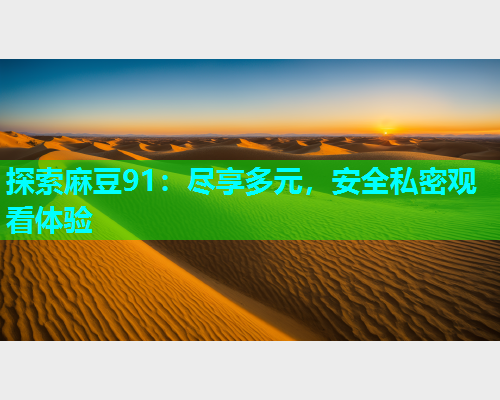 探索麻豆91：尽享多元，安全私密观看体验