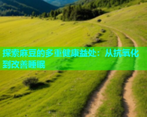 探索麻豆的多重健康益处：从抗氧化到改善睡眠