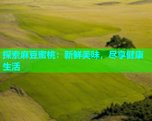 探索麻豆蜜桃：新鲜美味，尽享健康生活