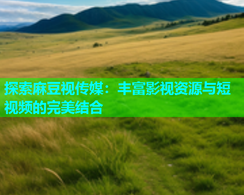 探索麻豆视传媒：丰富影视资源与短视频的完美结合