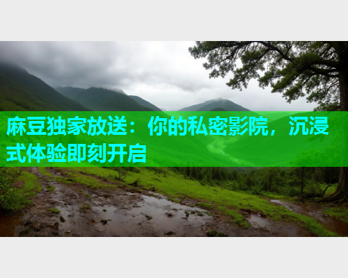 麻豆独家放送：你的私密影院，沉浸式体验即刻开启