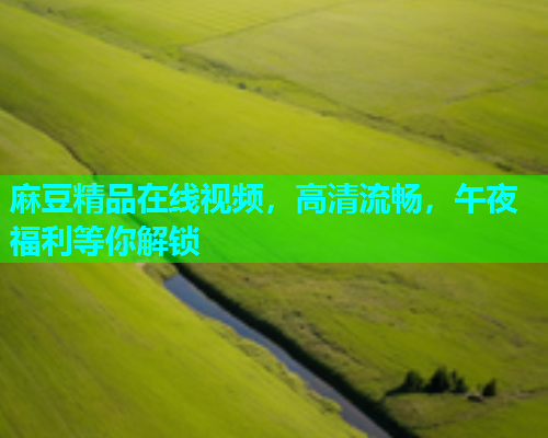 麻豆精品在线视频，高清流畅，午夜福利等你解锁