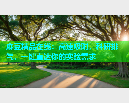 麻豆精品在线：高速吸附，科研排气，一键直达你的实验需求