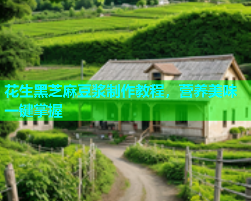 花生黑芝麻豆浆制作教程，营养美味一键掌握