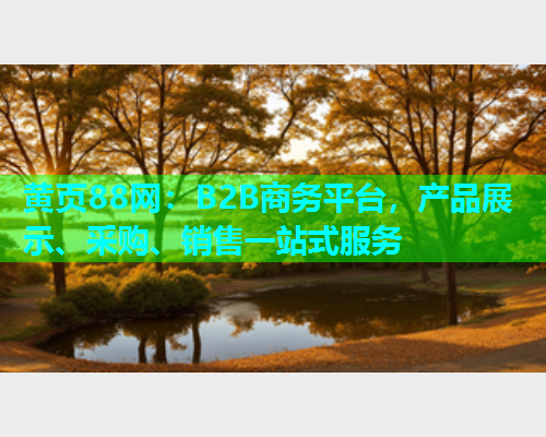 黄页88网：B2B商务平台，产品展示、采购、销售一站式服务
