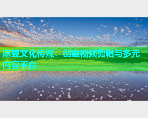 麻豆文化传媒：创意视频剪辑与多元内容平台