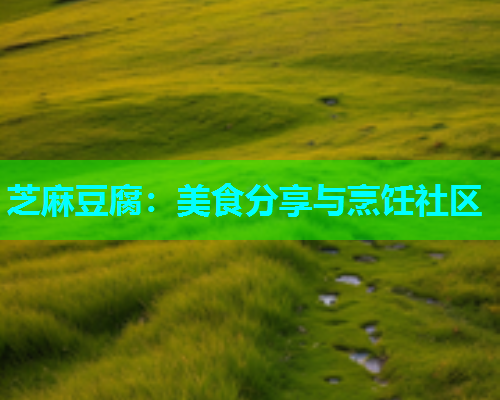 芝麻豆腐：美食分享与烹饪社区