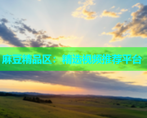 麻豆精品区：精选视频推荐平台