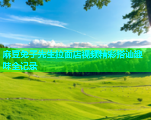 麻豆兔子先生拉面店视频精彩搭讪趣味全记录